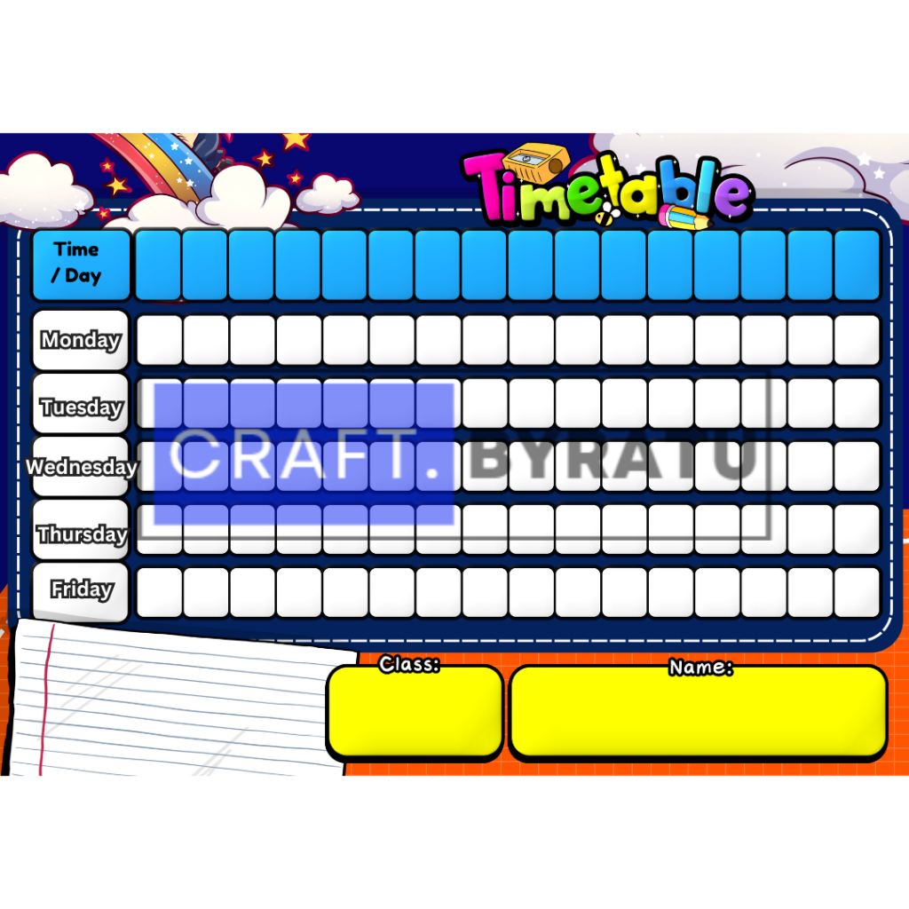[BI] Jadual Waktu Kelas Boleh Ubah | Jadual Waktu Sekolah Boleh Ubah ...