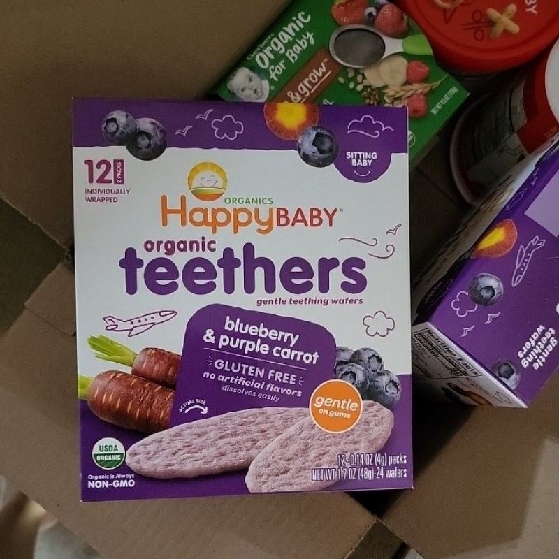 happy baby teethers 48g (24wafers 12 individually packed) Shopee Malaysia