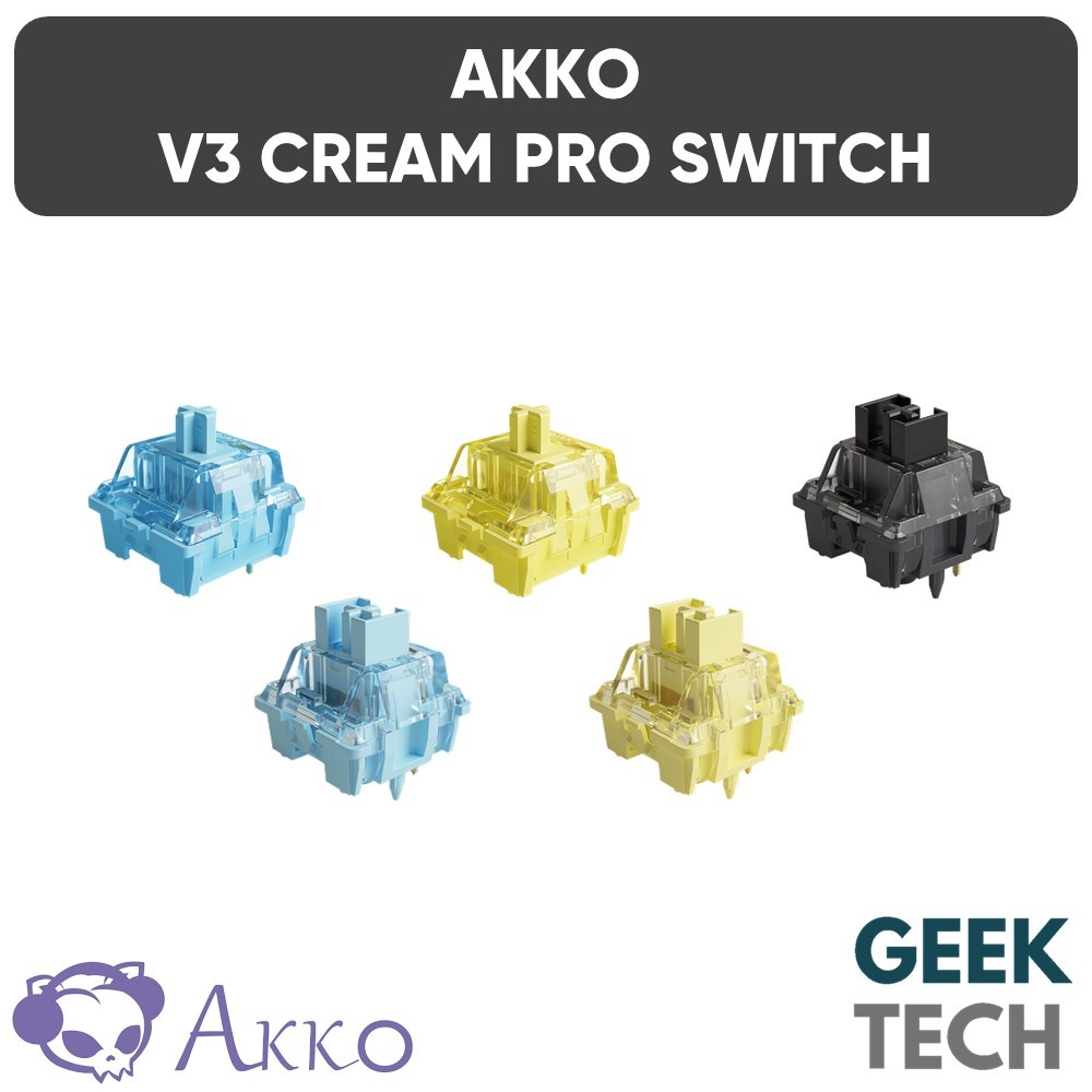 AKKO V3 Cream Blue Pro Tactile Switches/V3 Cream Yellow Pro Linear/V3 ...