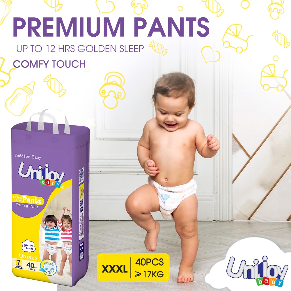 Unijoy Baby Diapers Extra Dry Newborn Breathable Dry Pants Pull Up ...