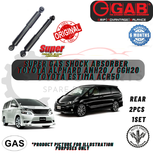 TOYOTA ALPHARD ANH20 / GGH20 / TOYOTA ESTIMA ACR50 (REAR 2PCS) 100% ...