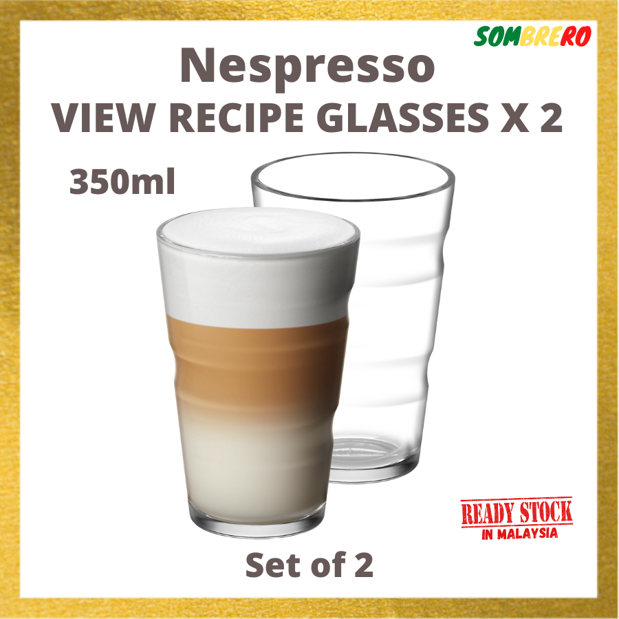 Nespresso VIEW RECIPE GLASSES X 2 (350ML) Shopee Malaysia