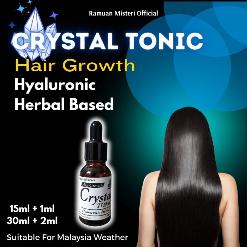 Crystal Tonic Hair Growth Hyaluronic Herbal Nourish Skin Promote 