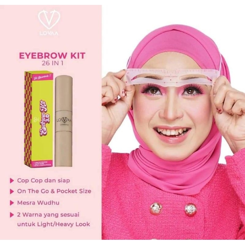 Lovaa Eyebrow kit 3.0 💥NEW PACKAGING | Shopee Malaysia