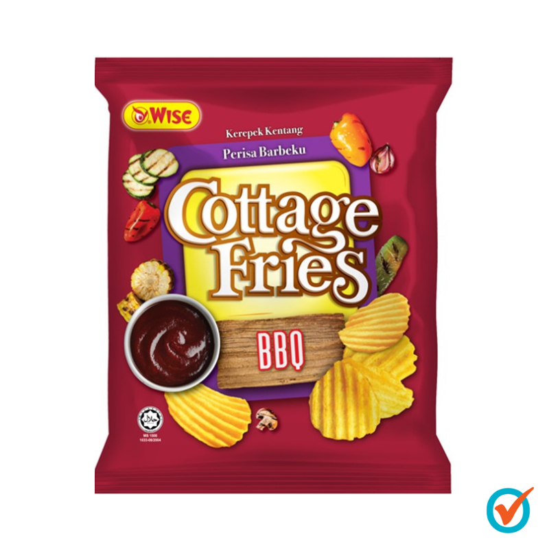 Wise Cottage Fries Potato - BBQ (60g) | Shopee Malaysia