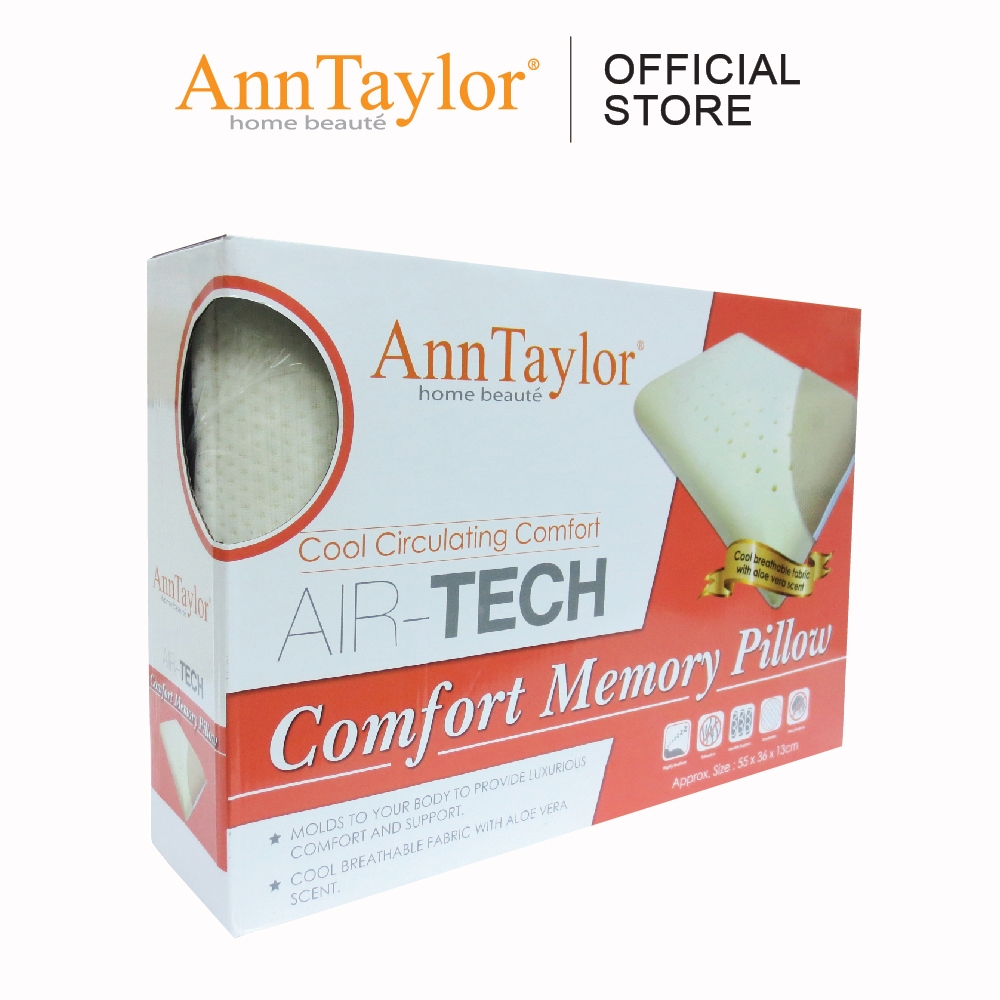 Ann Taylor Air Tech Comfort Memory Pillow Shopee Malaysia