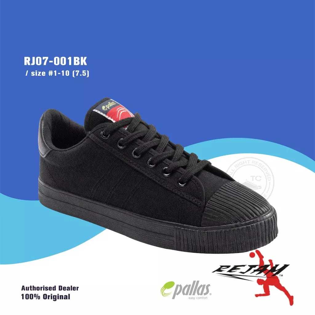 Rj07001 Original Pallas Rejam Black Kasut Takraw Rejam Kasut Sekolah