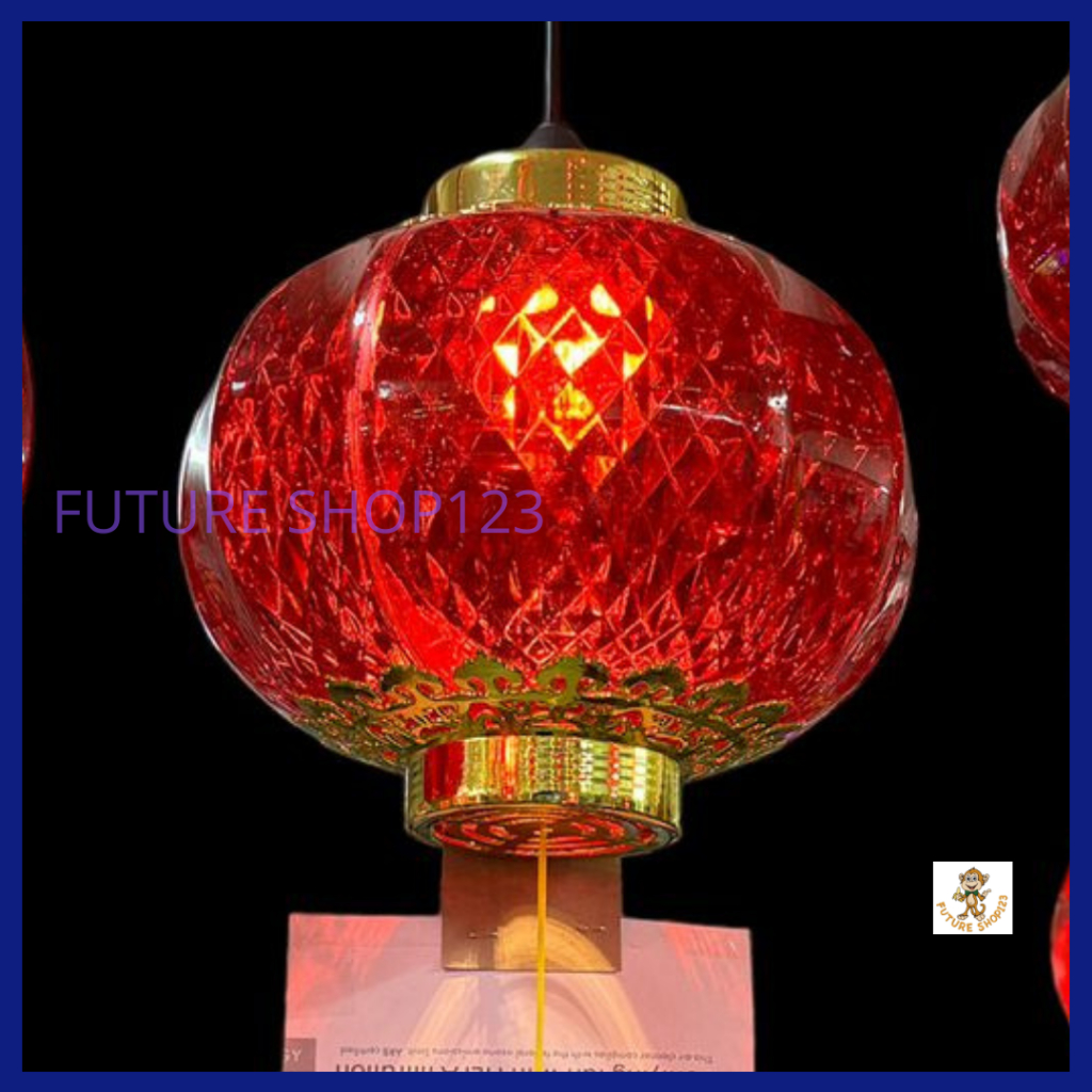 水晶灯笼 7# 7寸 耐晒太阳耐淋雨室内室外农历新年装饰 Chinese New Year Crystal Lantern/Tanglung  水晶灯笼高品质