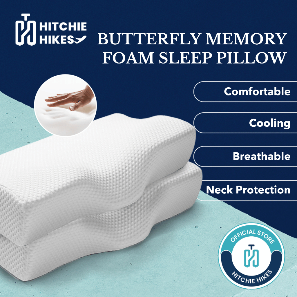 Butterfly memory foam outlet pillow