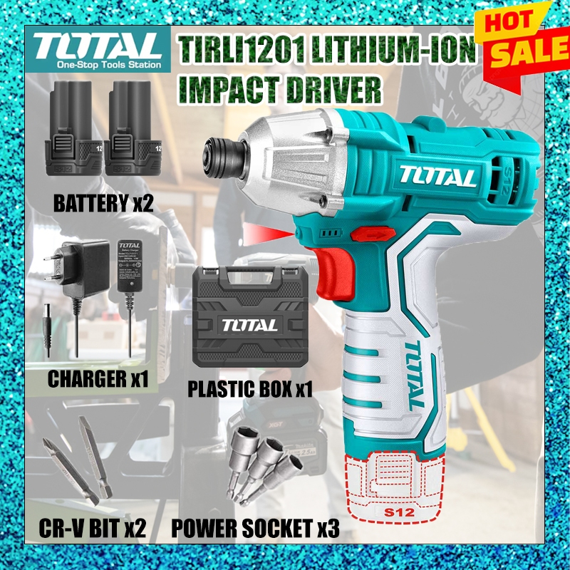 TOTAL TIRLI1201 LI-ION IMPACT DRIVER | Shopee Malaysia