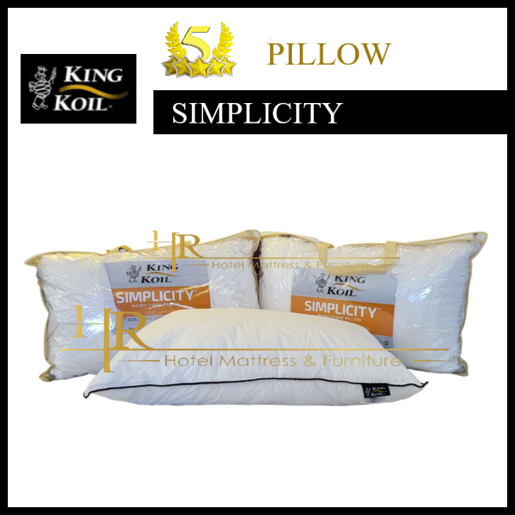 Kingkoil Simplicity Microfibre Pillow 100 Original HR Home Delivery Malaysia Shopee Malaysia