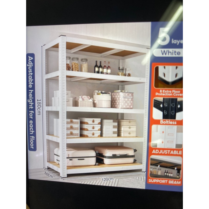 rack 4 tier besi putih | Shopee Malaysia