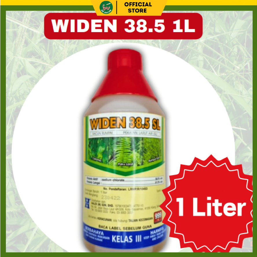 HALEX Widen 1L Racun Rumpai Pekatan larutan Sodium Chlorate 38.5% Kelas ...