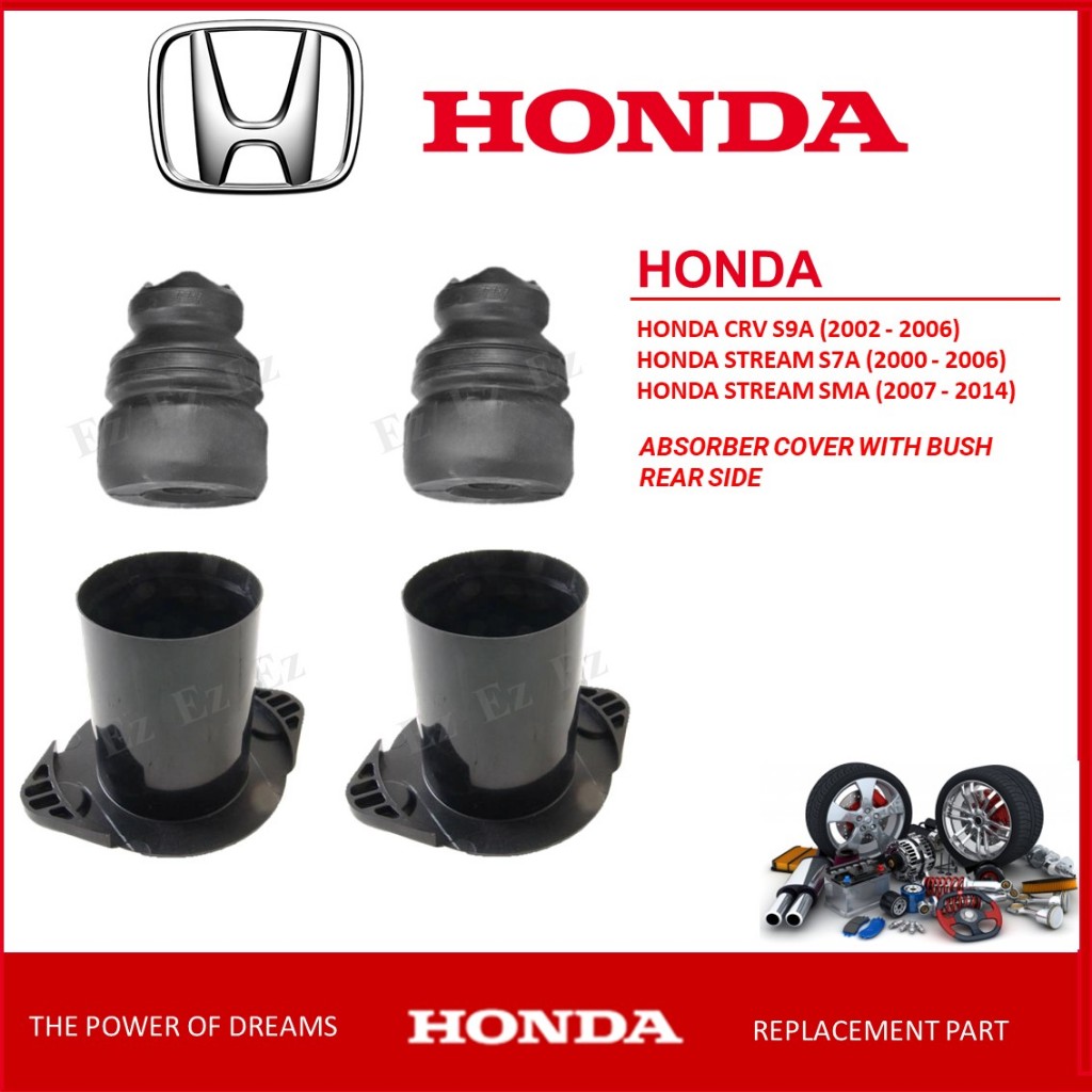 [4 IN 1] – REAR ABSORBER COVER WITH SHAFT BUSH SET FOR HONDA CRV S9A ...
