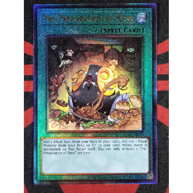 Ten Thousand Dragon Yugioh Yu-Gi-Oh! TCG Card - "Pre-Preparation Of Rites"  - Ungraded Near Mint (Impcantation/Manju Deck Core Card) YuGiOh  Pre-Preparation Of Rites