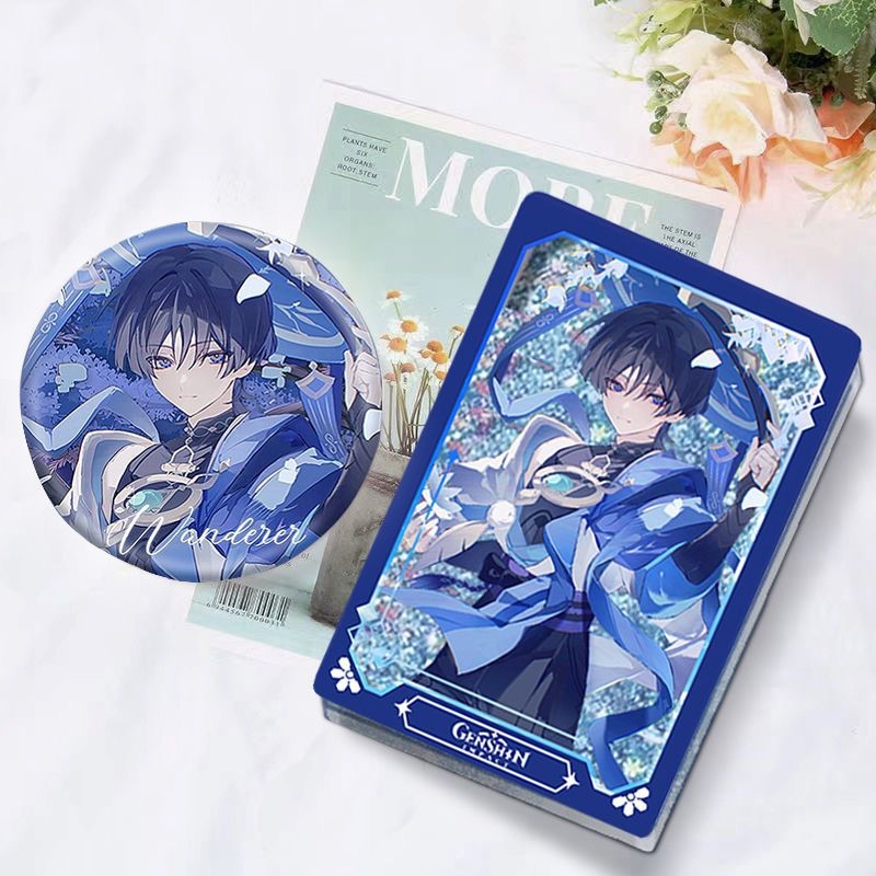 Genshin Impact Wanderer Quicksand Brick Badges Shaker Merch Peripheral ...
