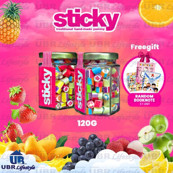 Fg 🎁 Sticky Candy Mix Rock 120gm Gula Gula Viral Handmade Candy Snack Candies Surprise 4540