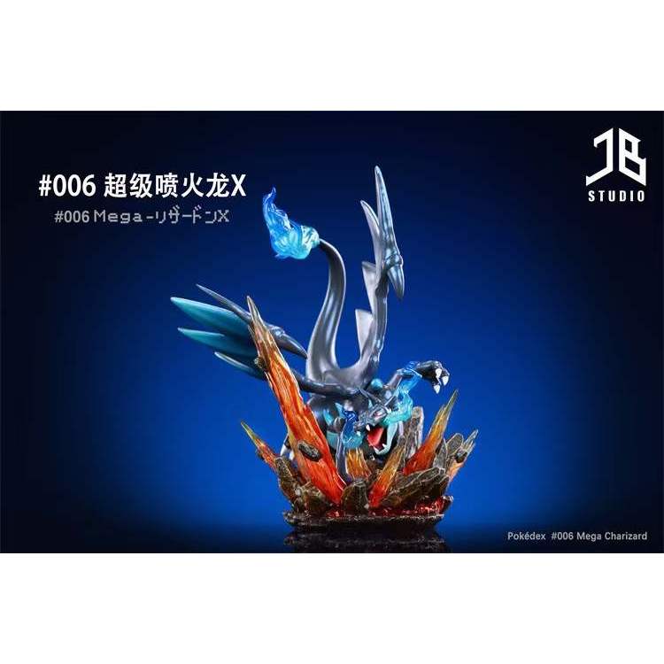 JB Studio - Mega Charizard X Pokemon Resin Statue GK Anime Figure ...