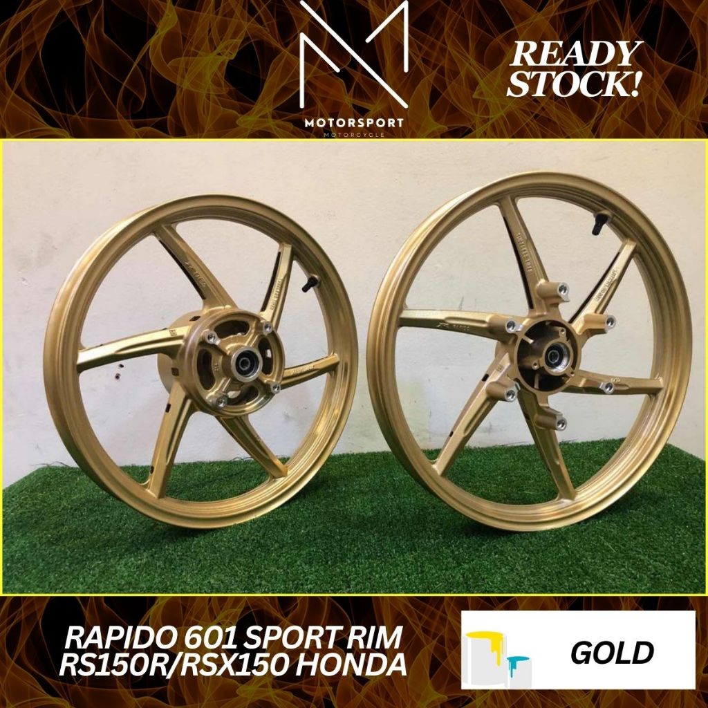 RAPIDO 601 SPORT RIM RS150/RS150R/RSX150 NEW HONDA | Shopee Malaysia