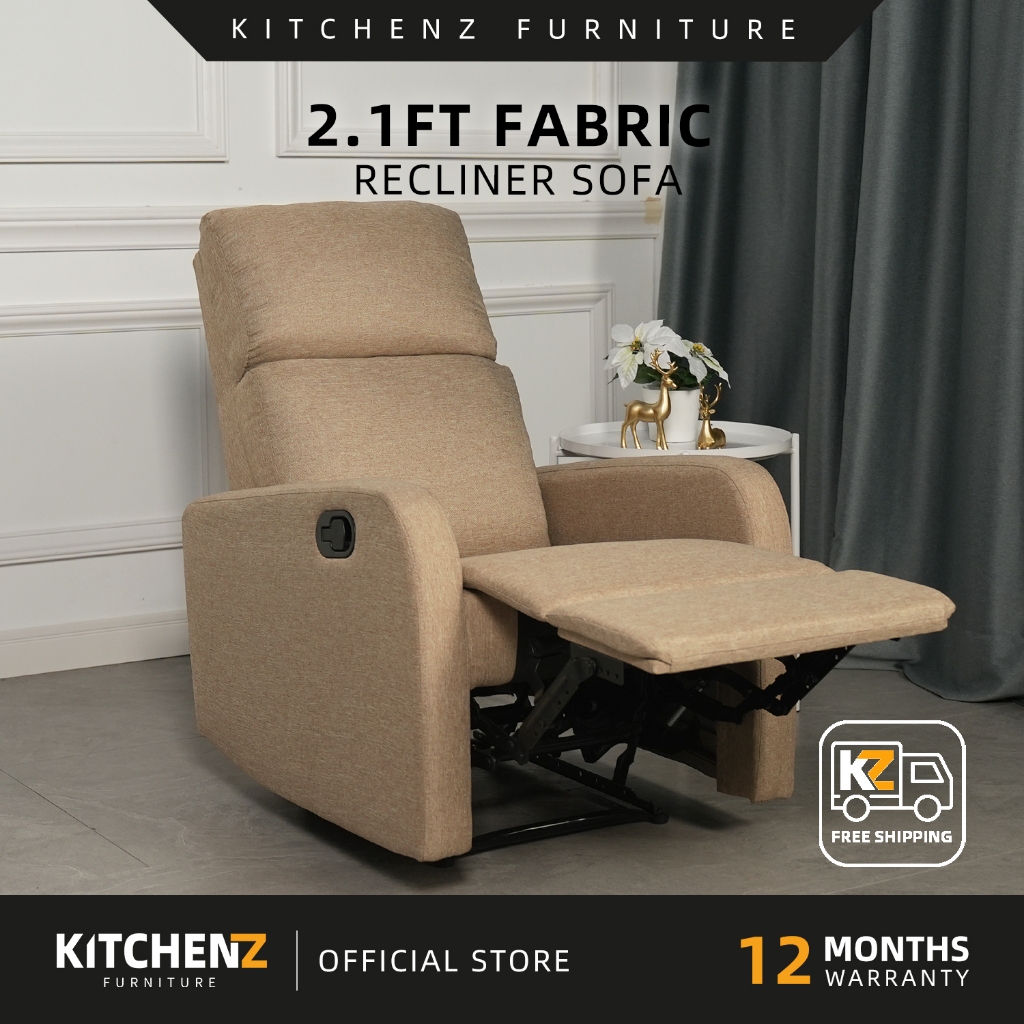 [FREE Shipping] Kitchenz Pet Friendly Recliner Sofa Push Back Sofa