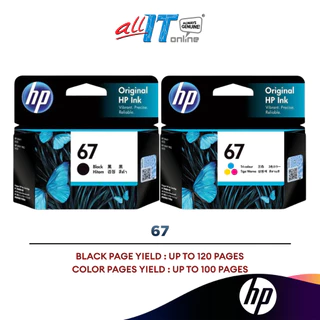 HP 67 Ink Cartridge 3YM56AA 3YM55AA for HP ENVY Pro 6400 series HP 2300 HP 2700 HP4100 Series