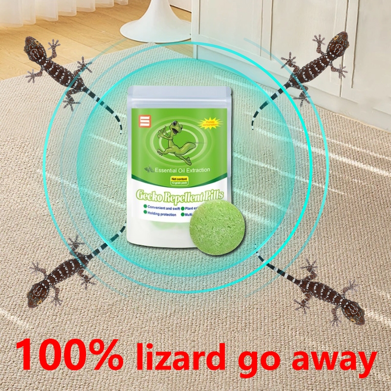 【100 lizard go away】WR Lizard repellent gecko repellent New upgraded formula 12 tablets Lizard