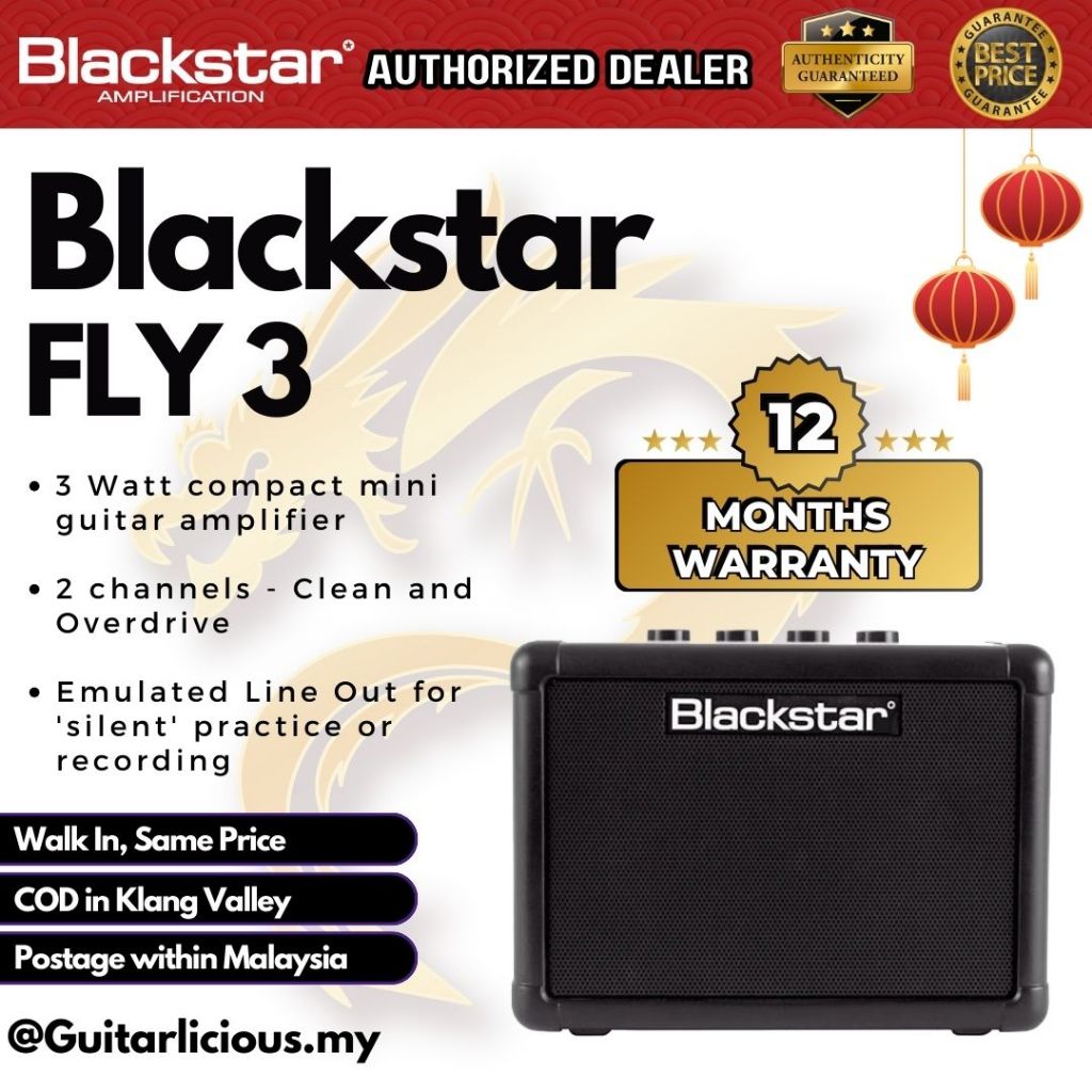 BLACKSTAR FLY 3 Mini Guitar Amplifier ( FLY3W Electric AMP ) FLY 3