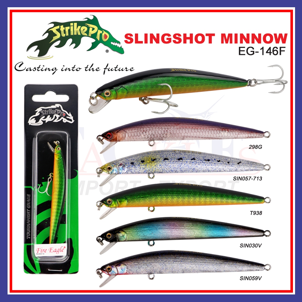 Strike Pro Slingshot Minnow Fishing Bait Lure (7g/9cm) Casting Fishing Lure  EG-146F Tournament Grade
