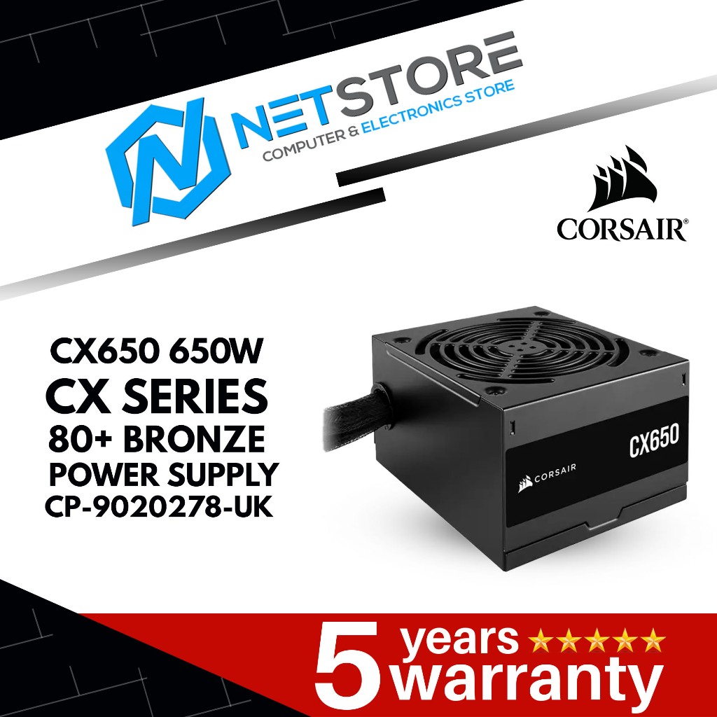 CORSAIR CX650 650W CX SERIES 80+ BRONZE - CP-9020278-UK | Shopee Malaysia