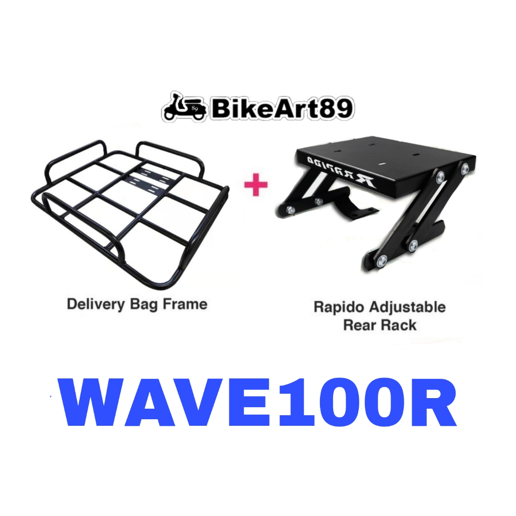 RAPIDO Monorack Honda WAVE100R WAVE 100 R WAVE 100R Foodpanda Grabfood ...