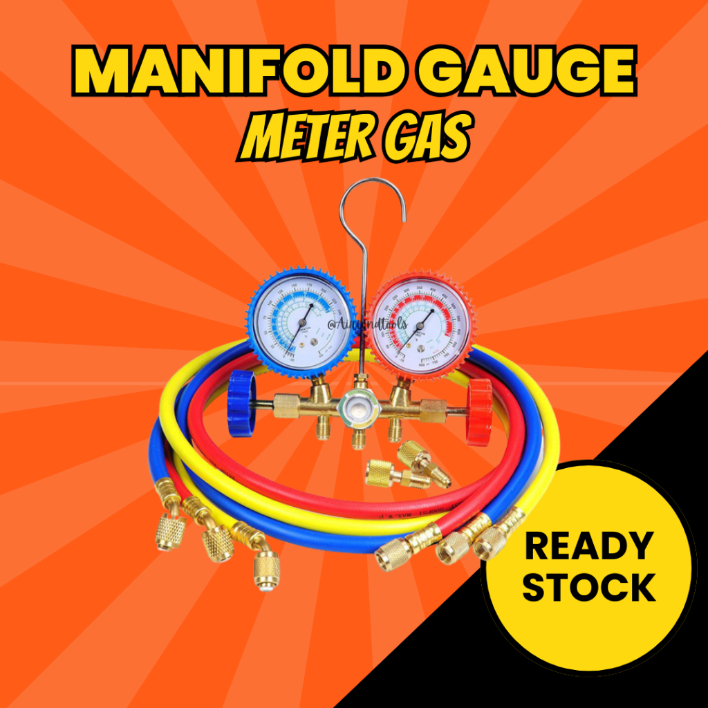 Manifold Gauge Refrigerant Host R22 available for R134a and R44