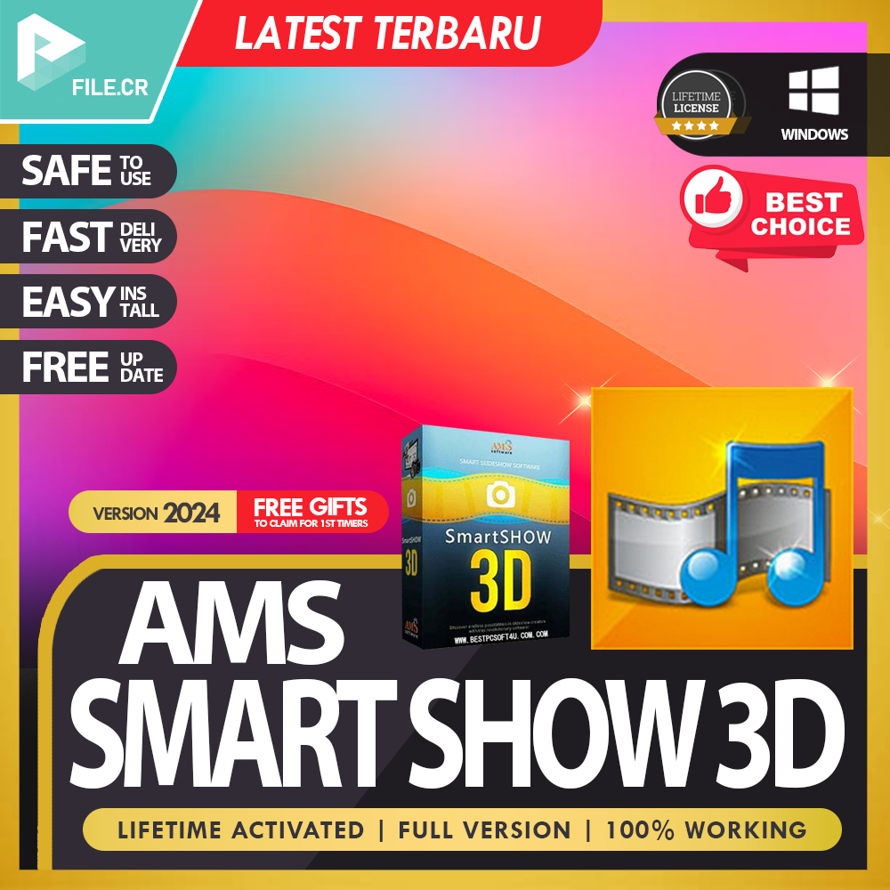 AMS Software SmartSHOW 3D Deluxe 17.0💯 EASY INSTALL 💯 LIFETIME PREMIUM ...