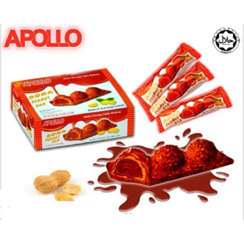 Apollo Roka Peanut Bar 24’s | Shopee Malaysia