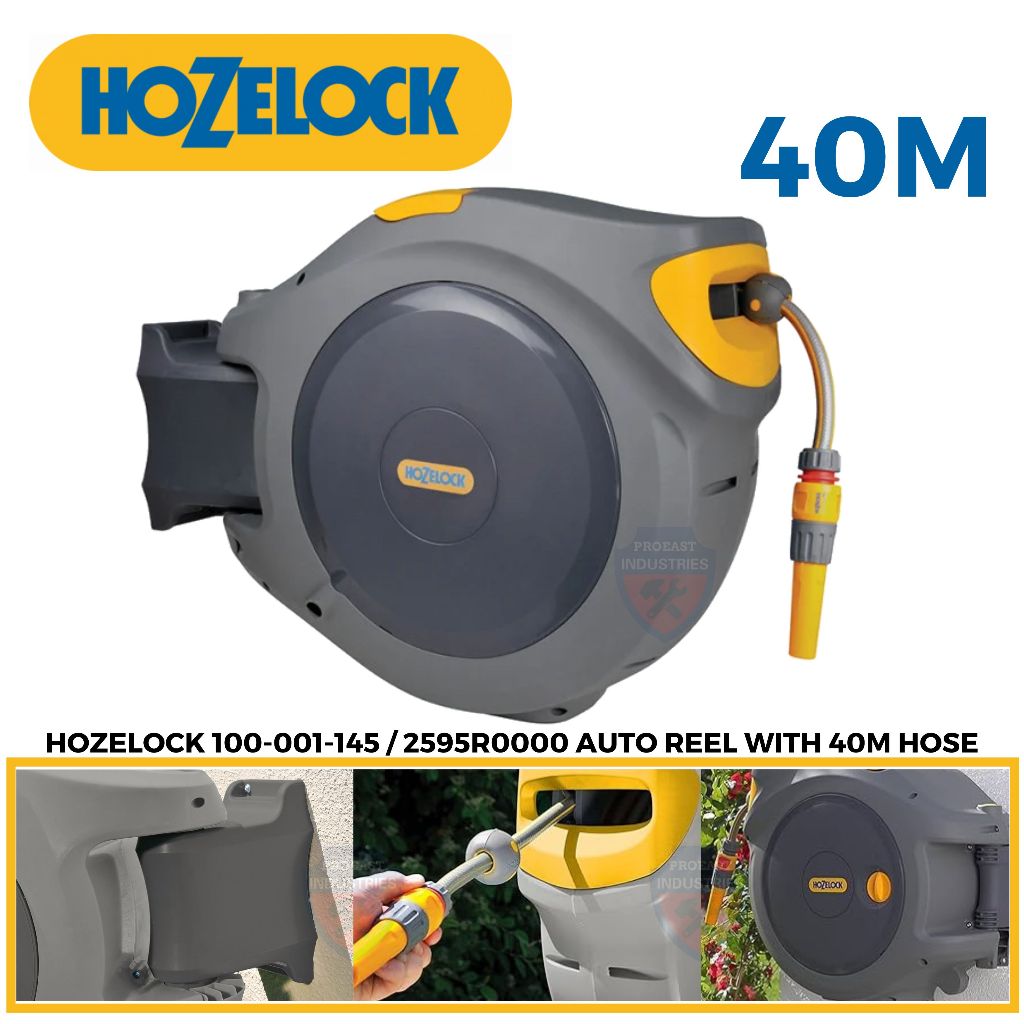  Hozelock Auto Reel with 10m Hose : Air Tool Hoses : Patio,  Lawn & Garden
