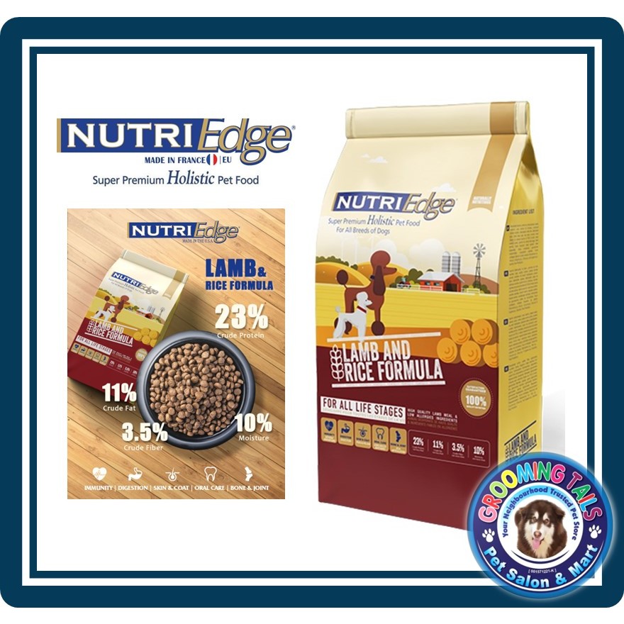 NUTRIEDGE Lamb Rice Formula 3kg Super Premium Holistic Pet Food