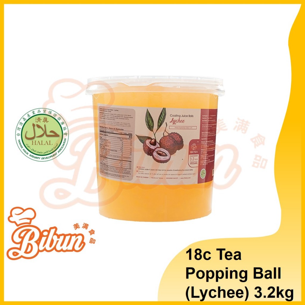 Popping Ball Boba Coating Juice Mango/Yogurt/Lychee/Strawberry/Passionfruit/Blueberry 3.2kg