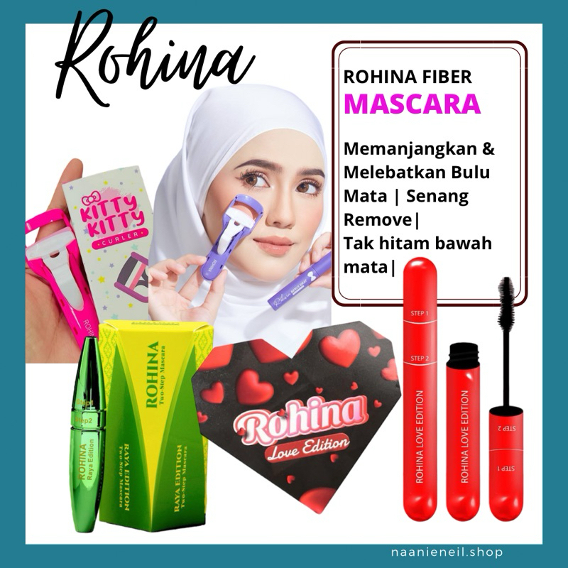 Rohina Mascara Love Edisi Berus Sikat Purple Raya Easy Remove Serum ...