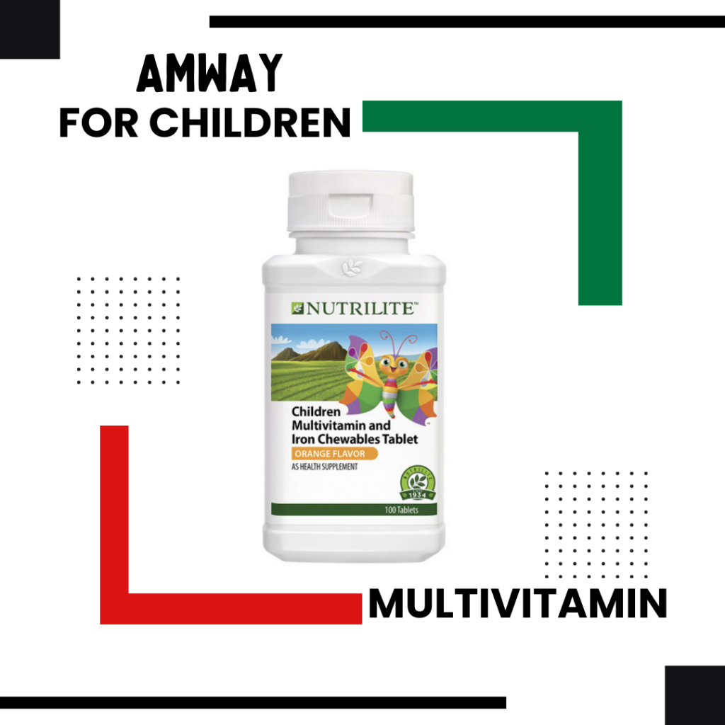 AMWAY !! CHILDREN Nutrilite Chewables Multivitamin And Iron