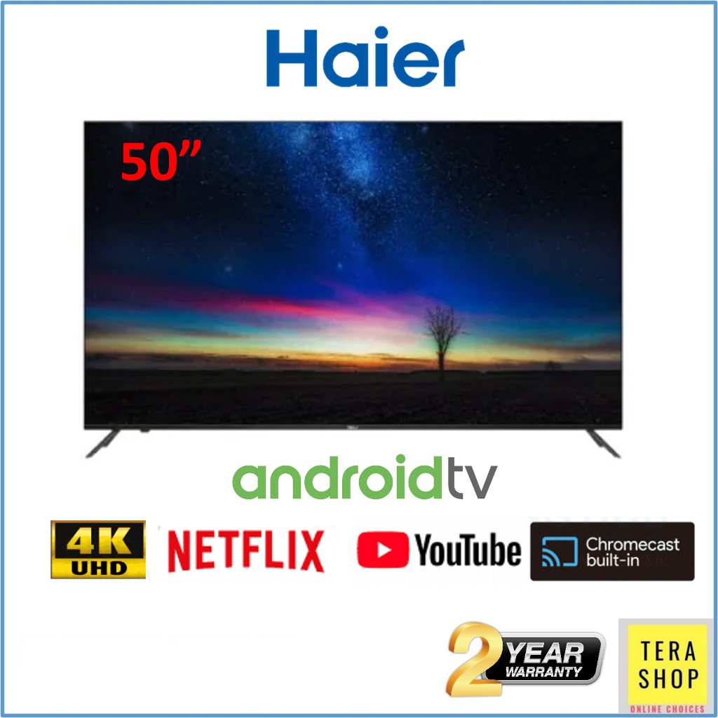 Haier H50K66UG PLUS 50 inch 4K UHD Android Smart LED TV | Shopee Malaysia