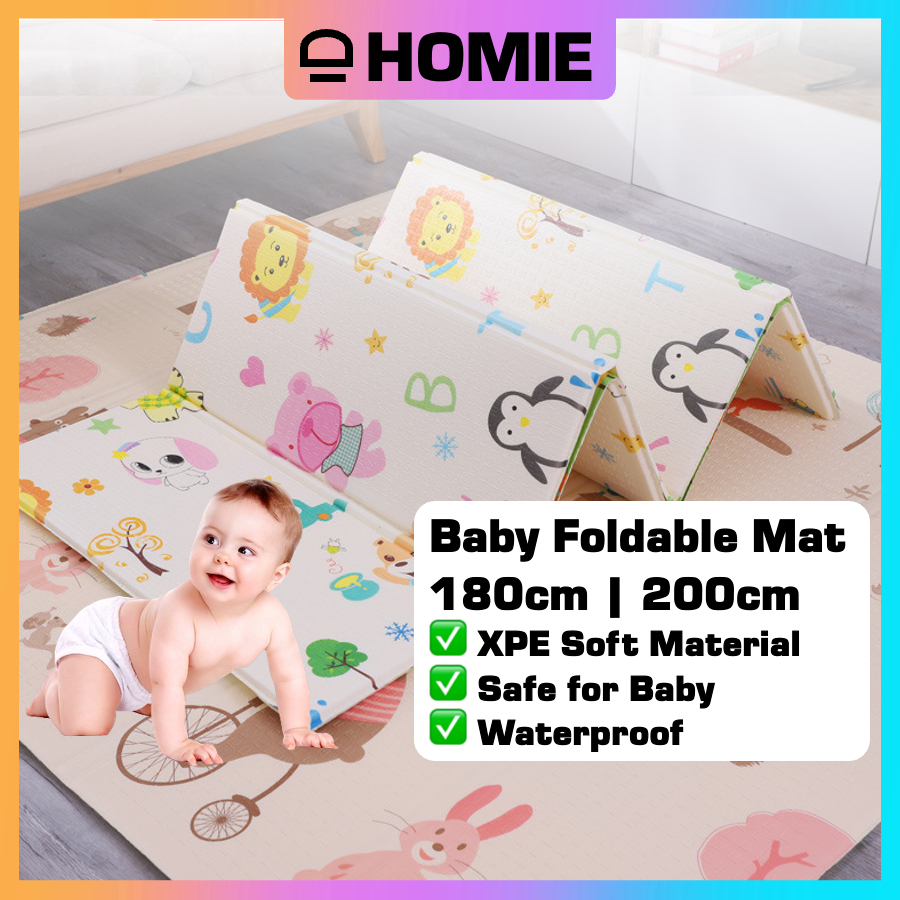 200x180CM XPE Baby Play Mat Crawling Pad Large Foldable Kid Carpet
