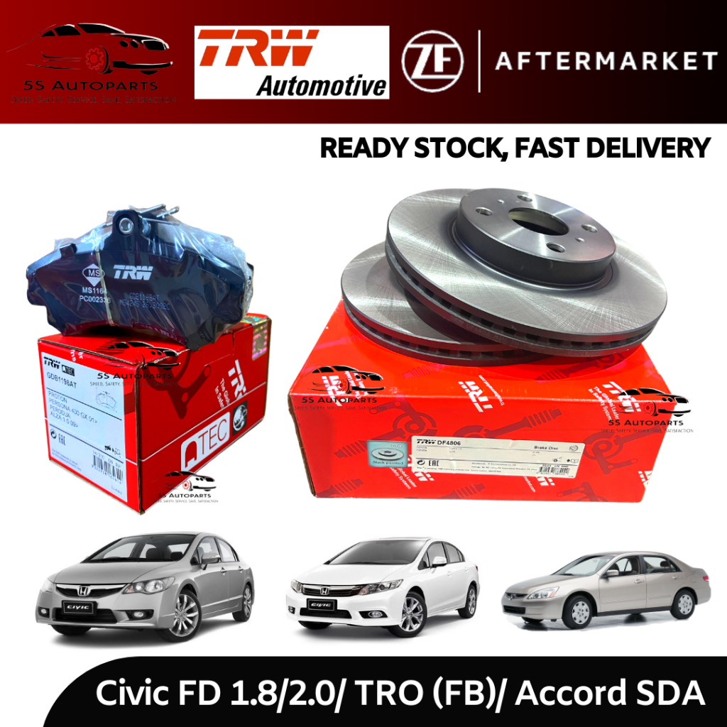 TRW Honda Civic FD SNA 1.8/ SNB 2.0, TRO (FB), Accord SDA Front (Depan ...