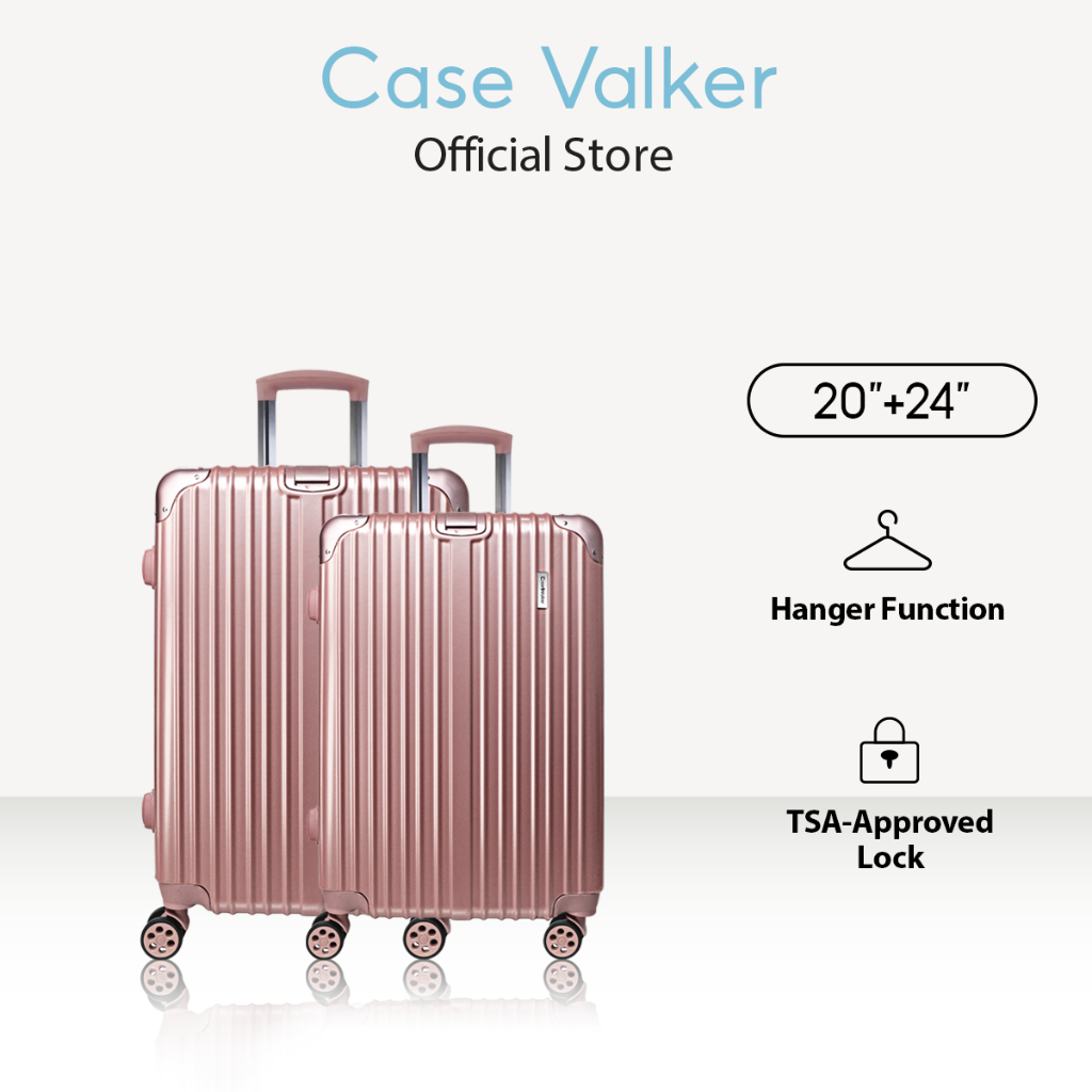 Case Valker Signature Flawless 2in1 PC ABS Hard Case Hanger Luggage Bag Suitcase TSA Lock 20 24 Shopee Malaysia