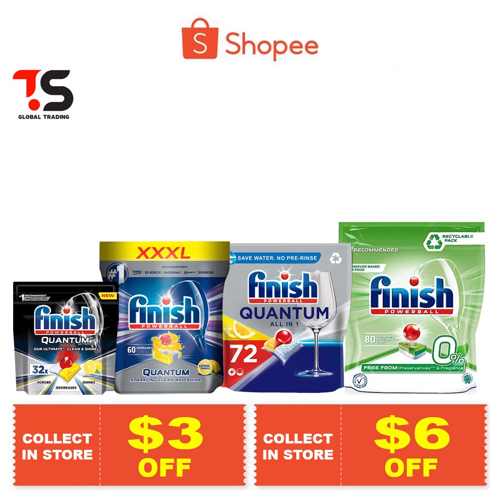 Finish Quantum / Ultimate Dishwasher Tablets (32/55/60/70/72/80 Tabs