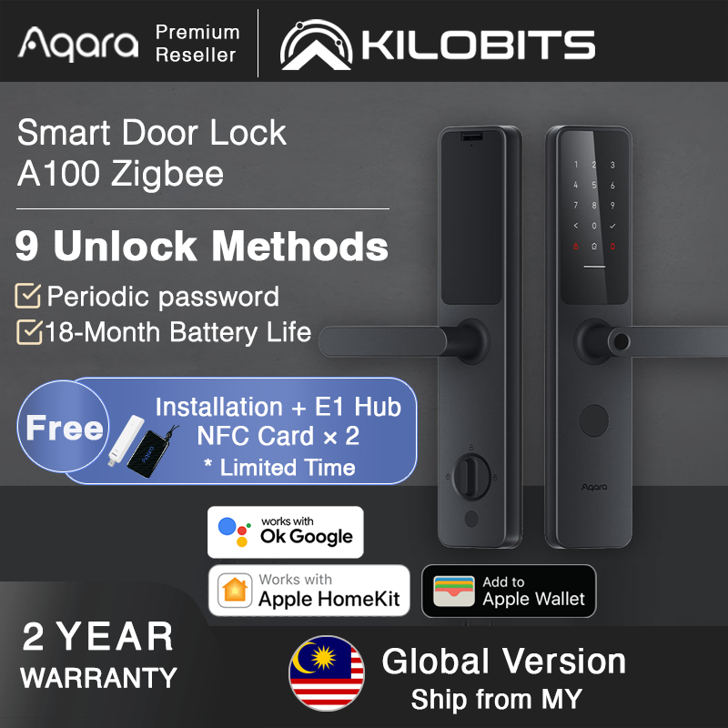 Aqara A100 Smart Door Lock Zigbee 3.0 Global Version Fingerprint ...