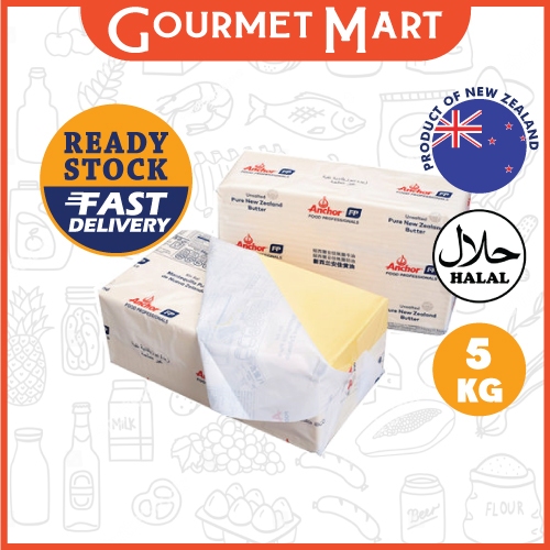 ANCHOR UNSALTED BUTTER BLOCK 5KG ( FOR KLANG VALLEY AREA ONLY