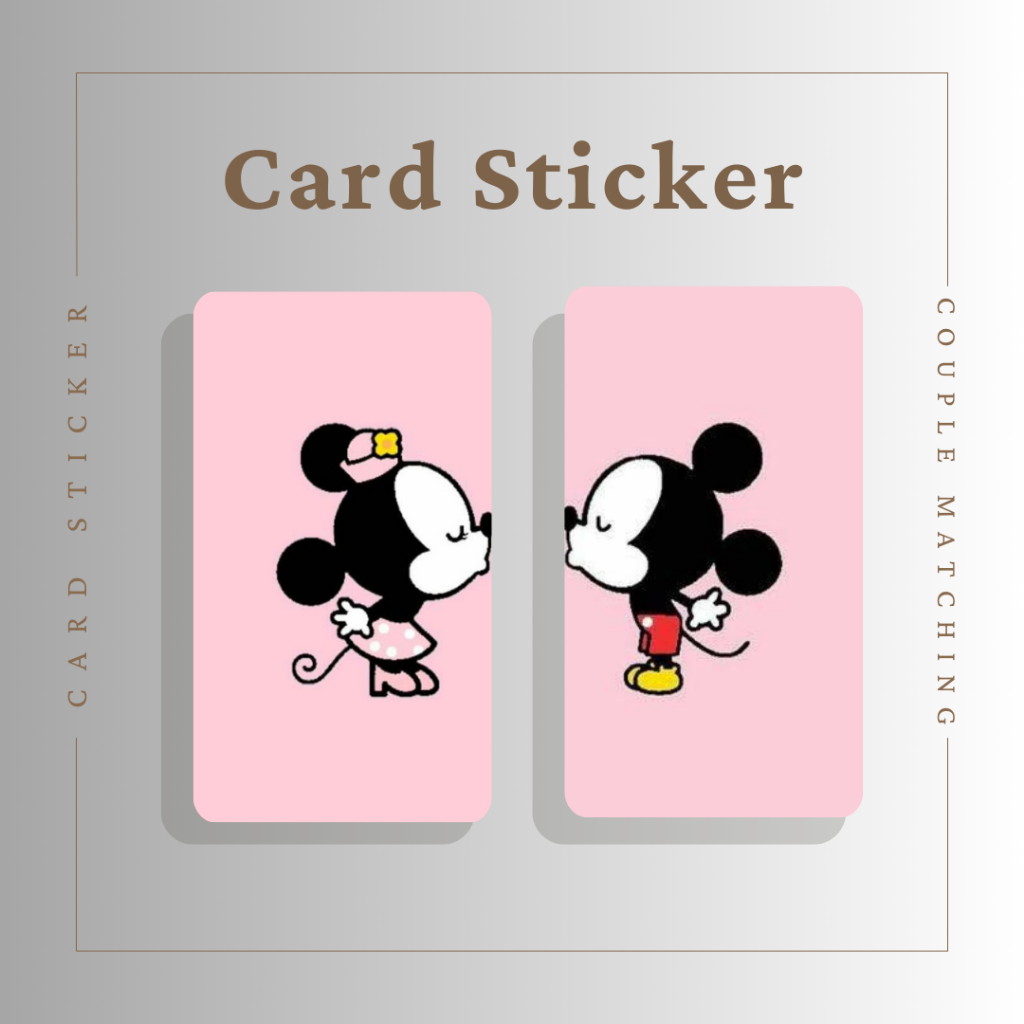 COUPLE MATCHING SERIES 2 CARD STICKER - TNG CARD / NFC CARD / ATM CARD ...
