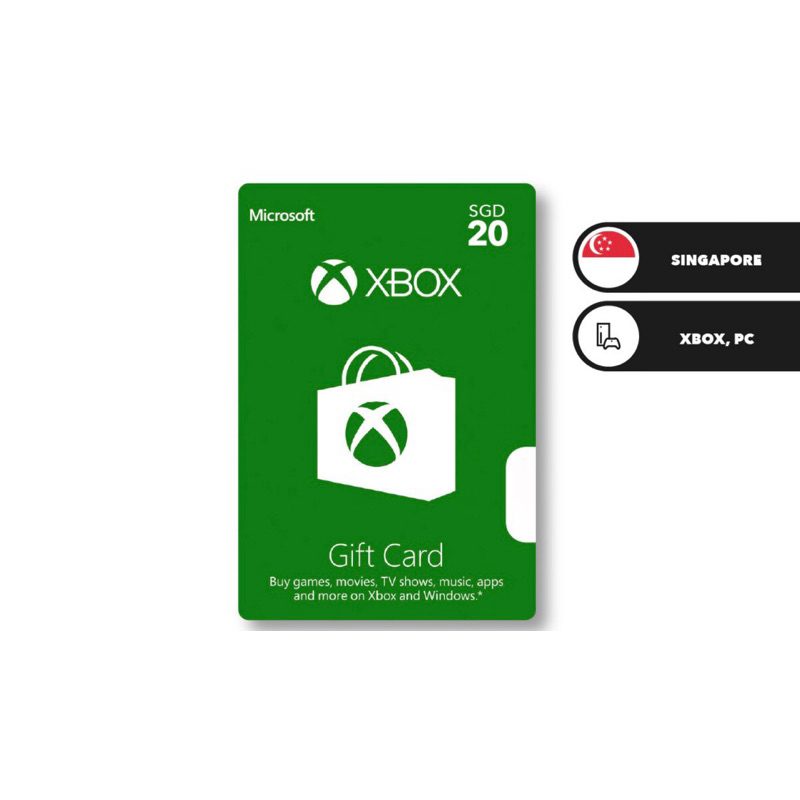 Microsoft Xbox Singapore Xbox Game SGD Game Card SG Xbox Series XS