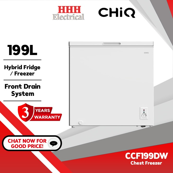 CHiQ CCF199DW Chest Freezer 199L Peti Sejuk Beku CCF199 Shopee Malaysia