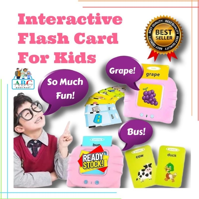 ( READY STOCK ) INTERACTIVE EDUCATIONAL EARLY EARNING FLASH CARD FOR ...