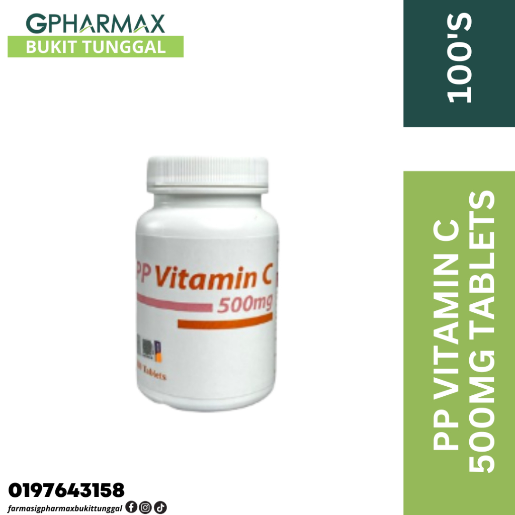 Pp Vitamin C 500mg 100 Tablets Pahang Pharma Shopee Malaysia